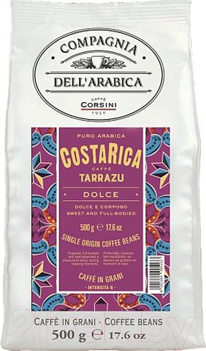 Изображение товара Кофе в зернах Compagnia Dell'Arabica Коста Рика Таррацу (500г)