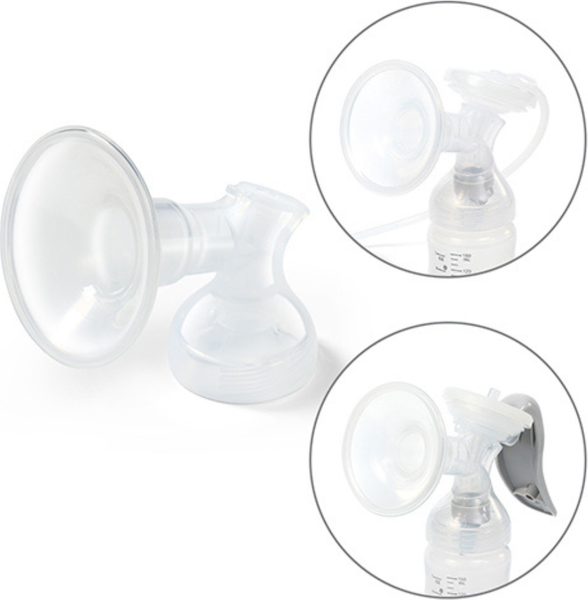 Изображение товара Молокоотсос ручной BabyOno Anatomy с бутылочкой / 1484