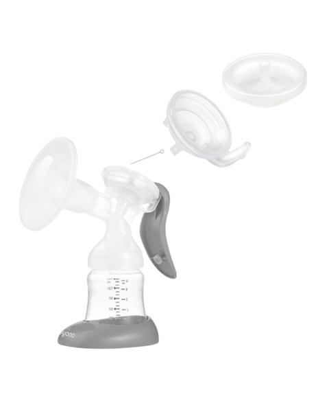 Изображение товара Молокоотсос ручной BabyOno Anatomy с бутылочкой / 1484