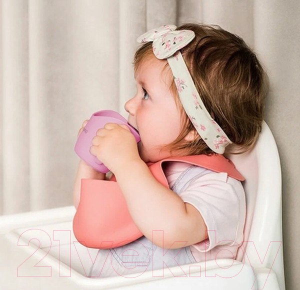 Изображение товара Кружка детская BabyOno Flow / 1463/04 (120мл, розовый)