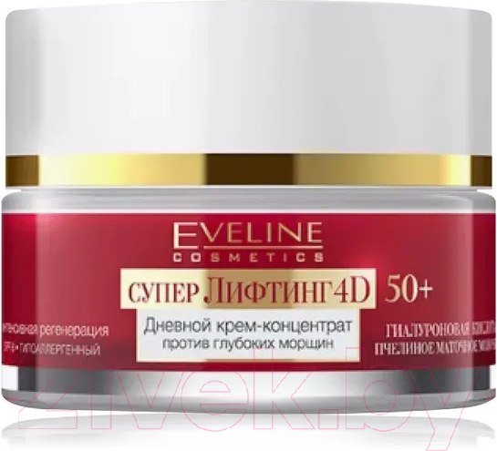 Изображение товара Крем для лица Eveline Cosmetics Концентрат Супер Лифтинг 4D Дневной SPF8  (50мл)