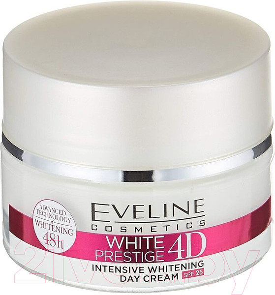 Изображение товара Крем для лица Eveline Cosmetics White Prestige 4D Дневной Выравнивающий тон SPF25 (50мл)