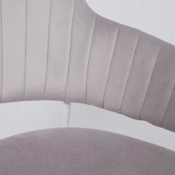 Изображение товара Стул Алвест AV 448 (светло-серый бархат H-09/белый)