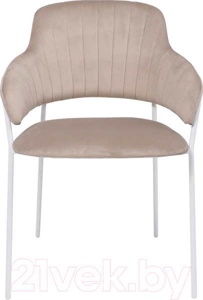 Изображение товара Стул Алвест AV 448 (серо-бежевый бархат H-08/белый)
