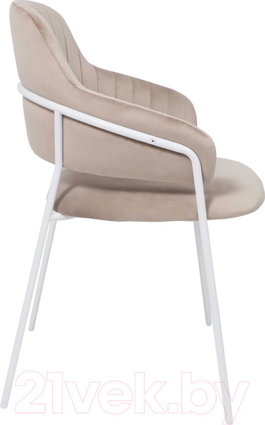 Изображение товара Стул Алвест AV 448 (серо-бежевый бархат H-08/белый)