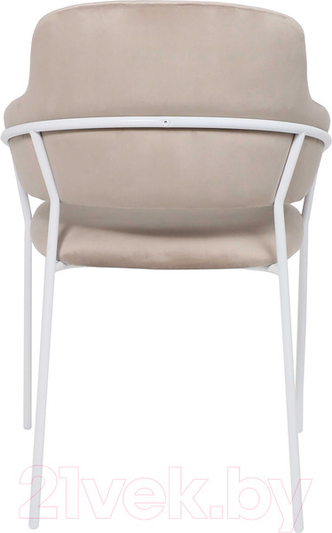 Изображение товара Стул Алвест AV 448 (серо-бежевый бархат H-08/белый)