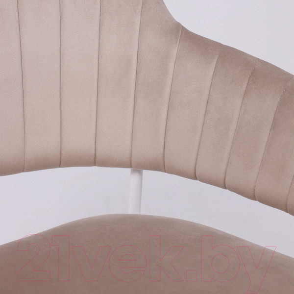 Изображение товара Стул Алвест AV 448 (серо-бежевый бархат H-08/белый)