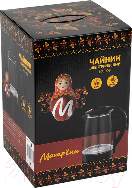 Изображение товара Электрочайник Матрена МА-009 / 005418 (черный)