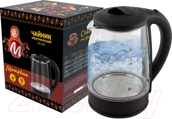 Изображение товара Электрочайник Матрена МА-009 / 005418 (черный)