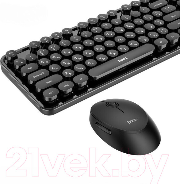 Изображение товара Комплект клавиатура и мышь Hoco DI25 (черный)