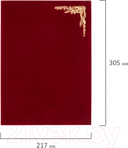 Изображение товара Папка адресная Staff 124294 (бордовый)