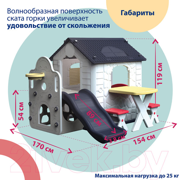 Изображение товара Игровой комплекс Nuovita NHN-777 (Navy/White)