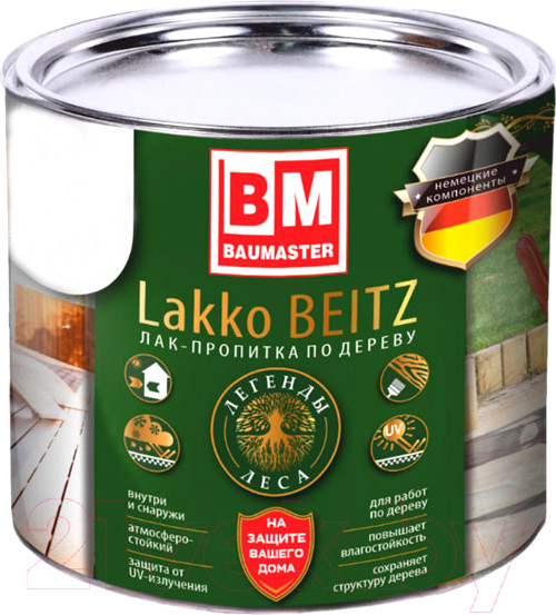 Изображение товара Лак BauMaster ПФ-11 LakkoBeitz (1.5кг, натуральное дерево)