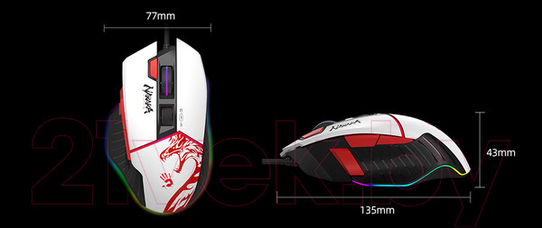 Изображение товара Мышь Bloody W95 Max Naraka (белый)