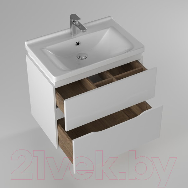 Изображение товара Тумба с умывальником Briz Сити 60 / 232 03-18060-18 00 БЕЛ