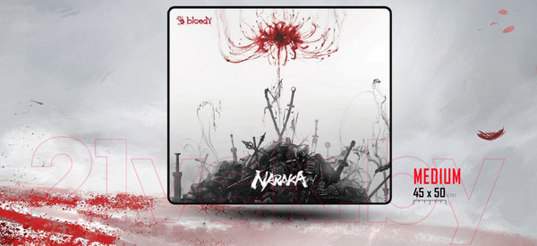 Изображение товара Коврик для мыши A4Tech Bloody BP-45 Naraka (белый)