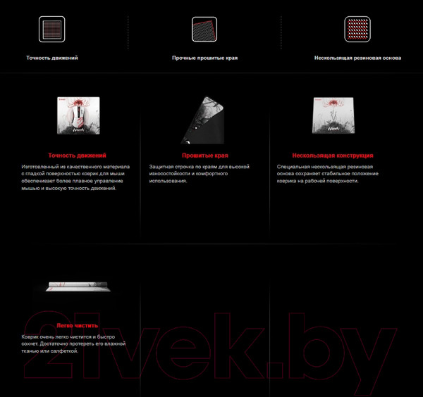 Изображение товара Коврик для мыши A4Tech Bloody BP-45 Naraka (белый)