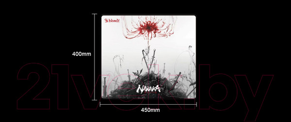 Изображение товара Коврик для мыши A4Tech Bloody BP-45 Naraka (белый)