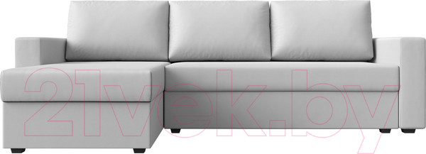 Изображение товара Диван угловой Лига Диванов Траумберг Лайт левый (экокожа белый)