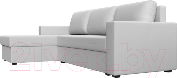 Изображение товара Диван угловой Лига Диванов Траумберг Лайт левый (экокожа белый)