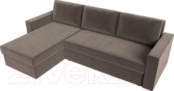 Изображение товара Диван угловой Лига Диванов Траумберг Лайт левый (велюр коричневый)