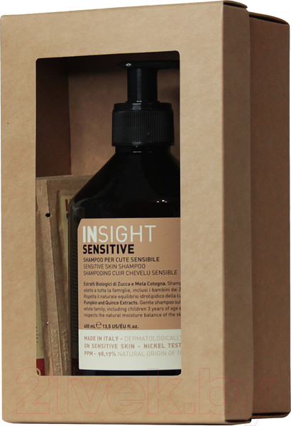 Изображение товара Набор косметики для волос Insight Шампунь for Sensitive Skin 400мл + пробники