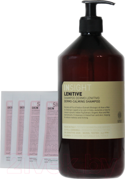 Изображение товара Набор косметики для тела и волос Insight Dermo-Calming Shampoo 900мл+Sample Sachet Cleanser+Body Cream