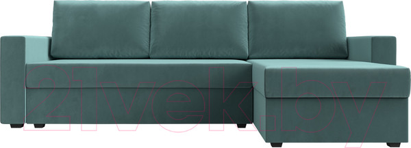 Изображение товара Диван угловой Лига Диванов Траумберг Лайт правый (велюр бирюзовый)