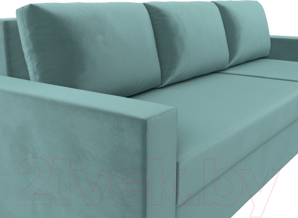 Изображение товара Диван угловой Лига Диванов Траумберг Лайт правый (велюр бирюзовый)