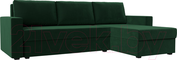 Изображение товара Диван угловой Лига Диванов Траумберг Лайт правый (велюр зеленый)