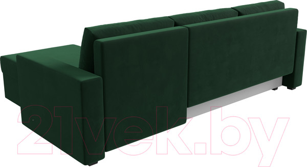 Изображение товара Диван угловой Лига Диванов Траумберг Лайт правый (велюр зеленый)