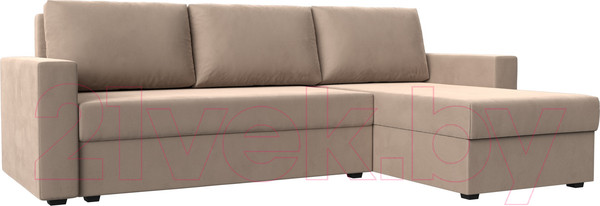 Изображение товара Диван угловой Лига Диванов Траумберг Лайт правый (велюр бежевый)