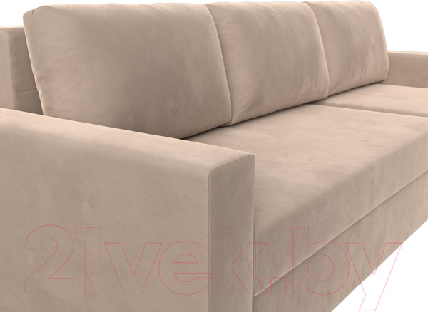 Изображение товара Диван угловой Лига Диванов Траумберг Лайт правый (велюр бежевый)