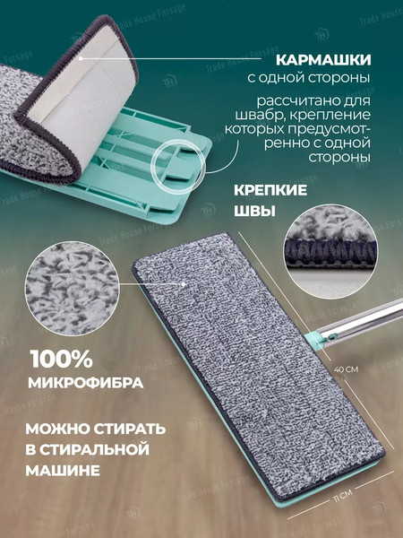 Изображение товара Набор мопов для швабры WMC Tools Tools WMC-02 / WMC-mop2-3pcs