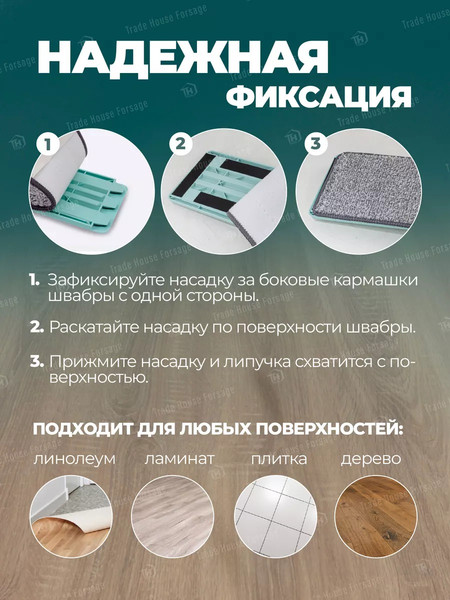 Изображение товара Набор мопов для швабры WMC Tools Tools WMC-02 / WMC-mop2-5pcs