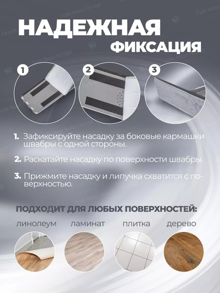 Изображение товара Набор мопов для швабры WMC Tools Tools WMC-03 / WMC-mop3-3pcs