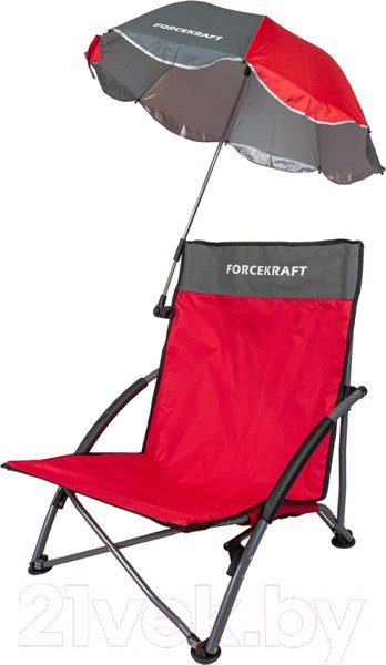 Изображение товара Кресло складное ForceKraft С зонтом садовым / FK-SP-137Z (56592)