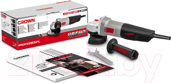 Изображение товара Угловая шлифовальная машина CROWN CT13497-125R