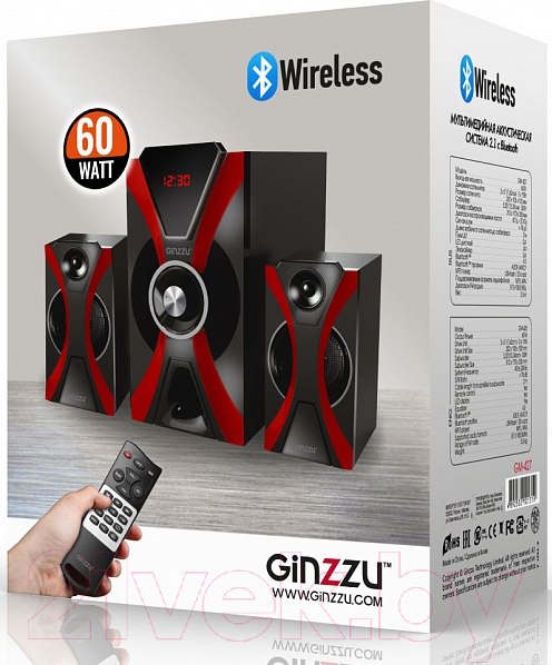 Изображение товара Мультимедиа акустика Ginzzu GM-427