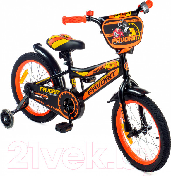 Изображение товара Детский велосипед FAVORIT Biker / BIK-16OR (оранжевый)