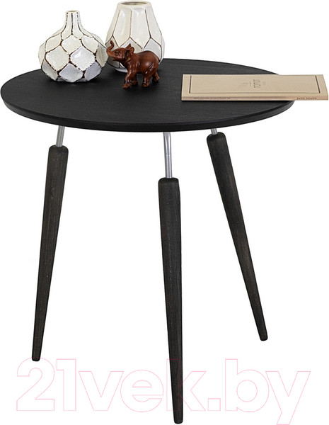 Изображение товара Журнальный столик Мебелик BeautyStyle 22 (черный элит/металл/эбеновое дерево)