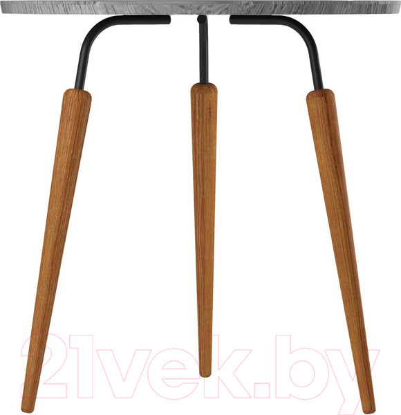 Изображение товара Журнальный столик Мебелик BeautyStyle 22 (орех гикори Grey/черный/бук)