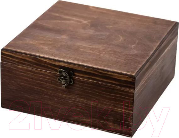 Изображение товара Набор для виски AMIRO ABW-304W В деревянной шкатулке (2 стакана, 6 камней)