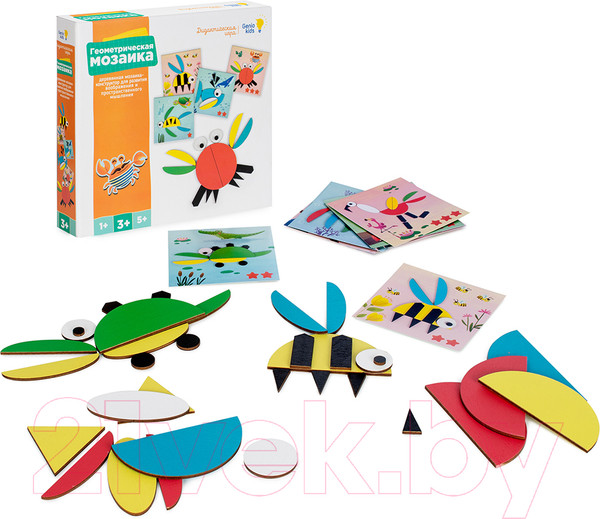 Изображение товара Развивающая игра Мастер Вуд Геометрическая мозаика / WGM