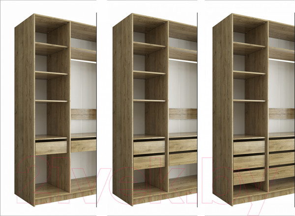 Изображение товара Модуль с ящиком Евва Лайн / ЛН-1Y3D.44 (дуб кантри золотой)