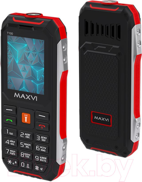Изображение товара Мобильный телефон Maxvi T100 (красный)
