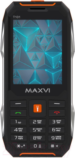 Изображение товара Мобильный телефон Maxvi T101 (оранжевый)