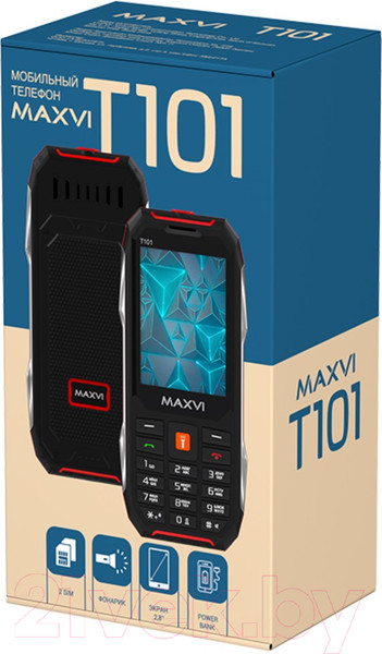 Изображение товара Мобильный телефон Maxvi T101 (оранжевый)