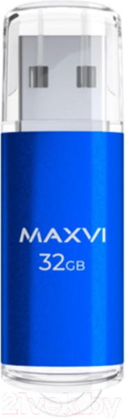 Изображение товара USB flash накопитель Maxvi MP 32GB 2.0 (синий)