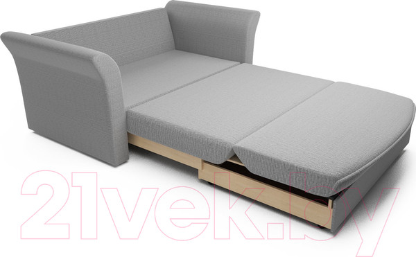 Изображение товара Диван Mebel-Ars Малютка №2 (рогожка серый/подлокотники серый)